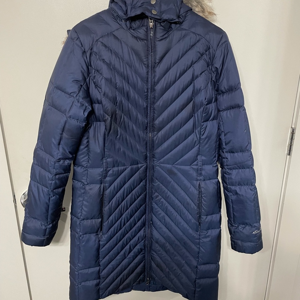 Eddie Bauer Medium Fur Down Coat